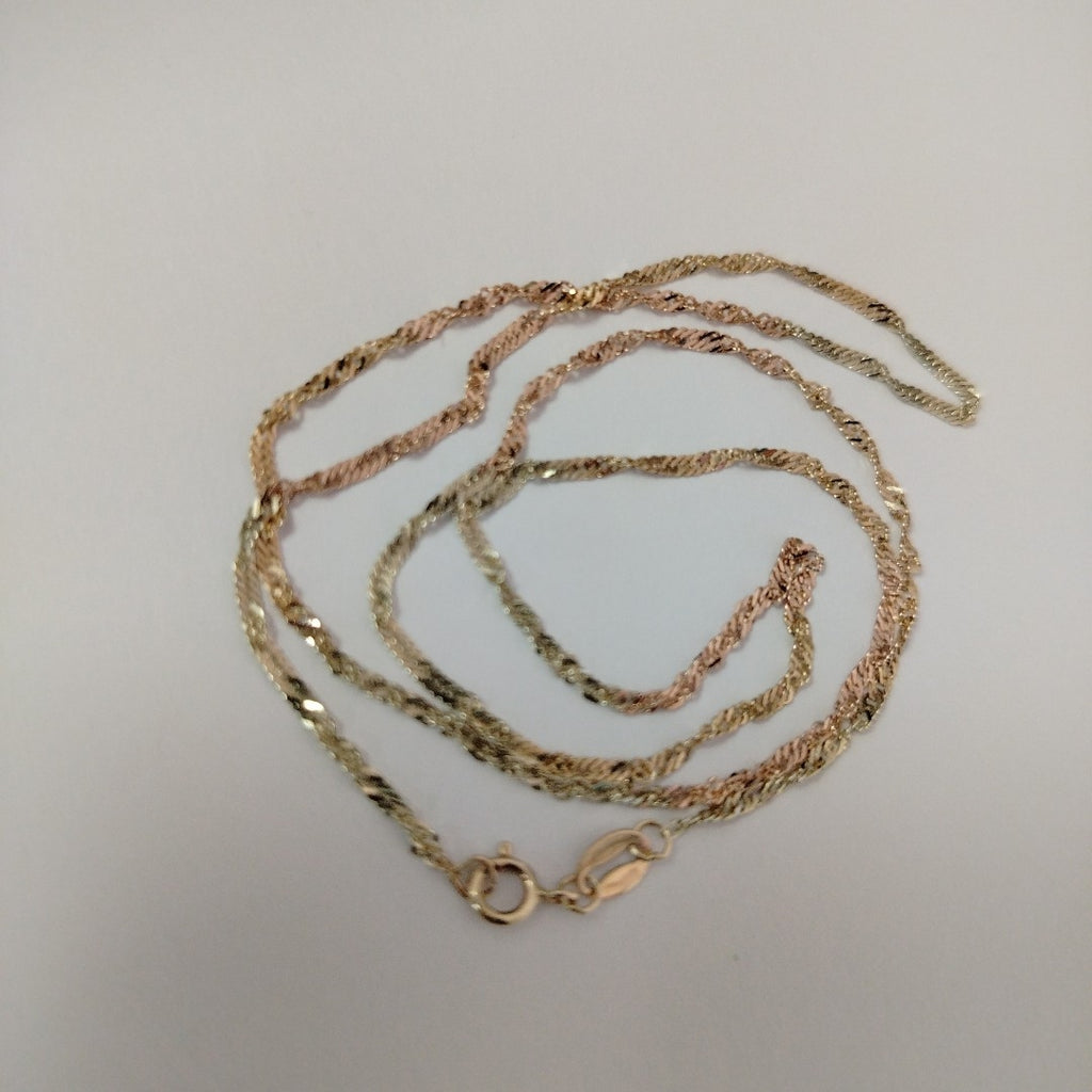 CADENA ORO, ORO COMBINADO 10 K 1.4 GRMS (SEMINUEVO)