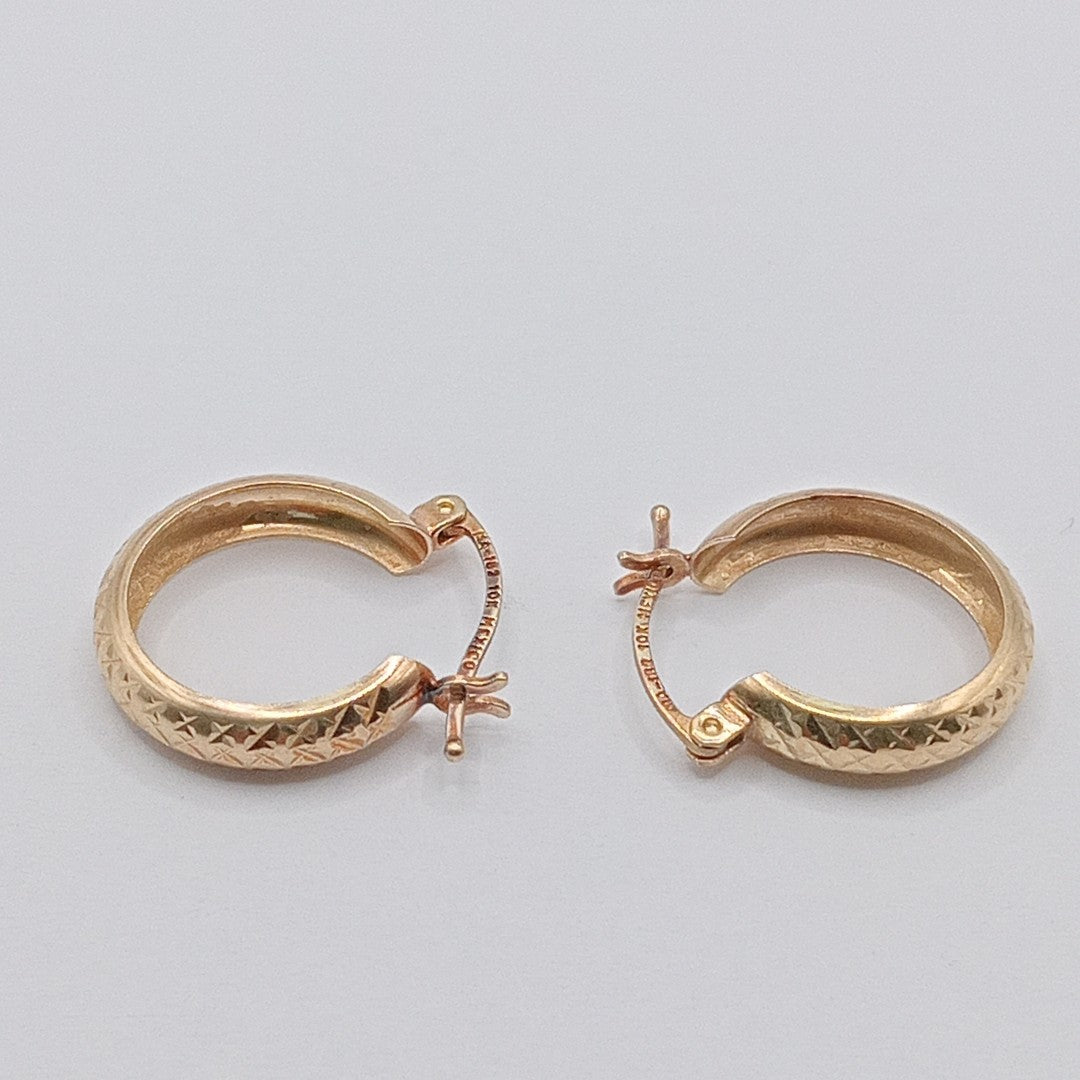 ARRACADAS PAR ORO 10 K 1.4 GRMS (SEMINUEVO)