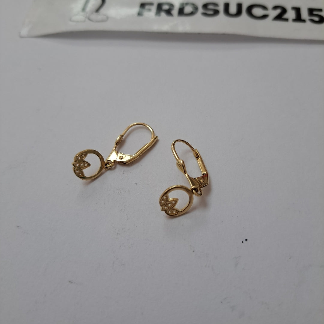 ARRACADAS PAR ORO 14 K 2,00 GRMS (SEMINUEVO)