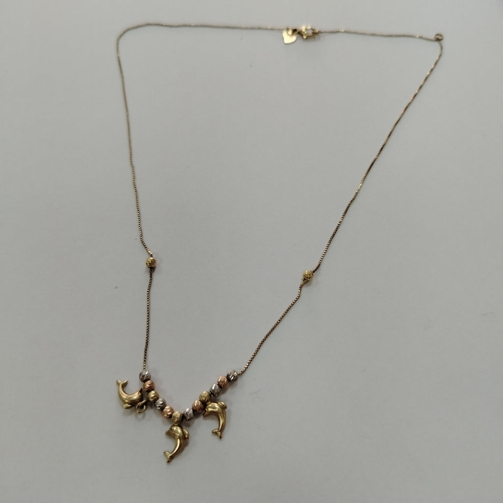 GARGANTILLA ORO, ORO COMBINADO 14 K 3.1 GRMS (SEMINUEVO)