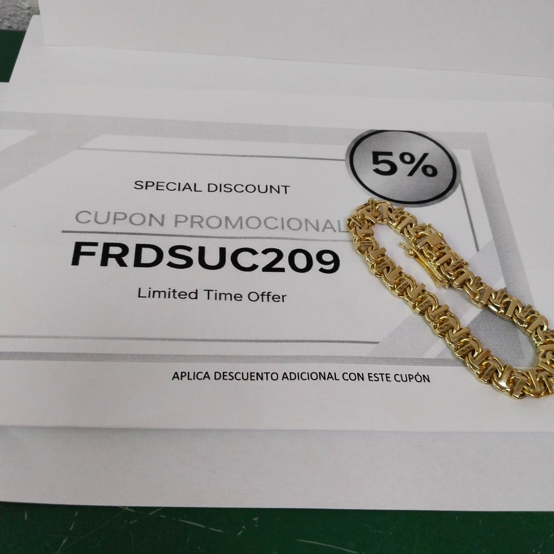 PULSERA ORO 14 K 41 GRMS (SEMINUEVO)