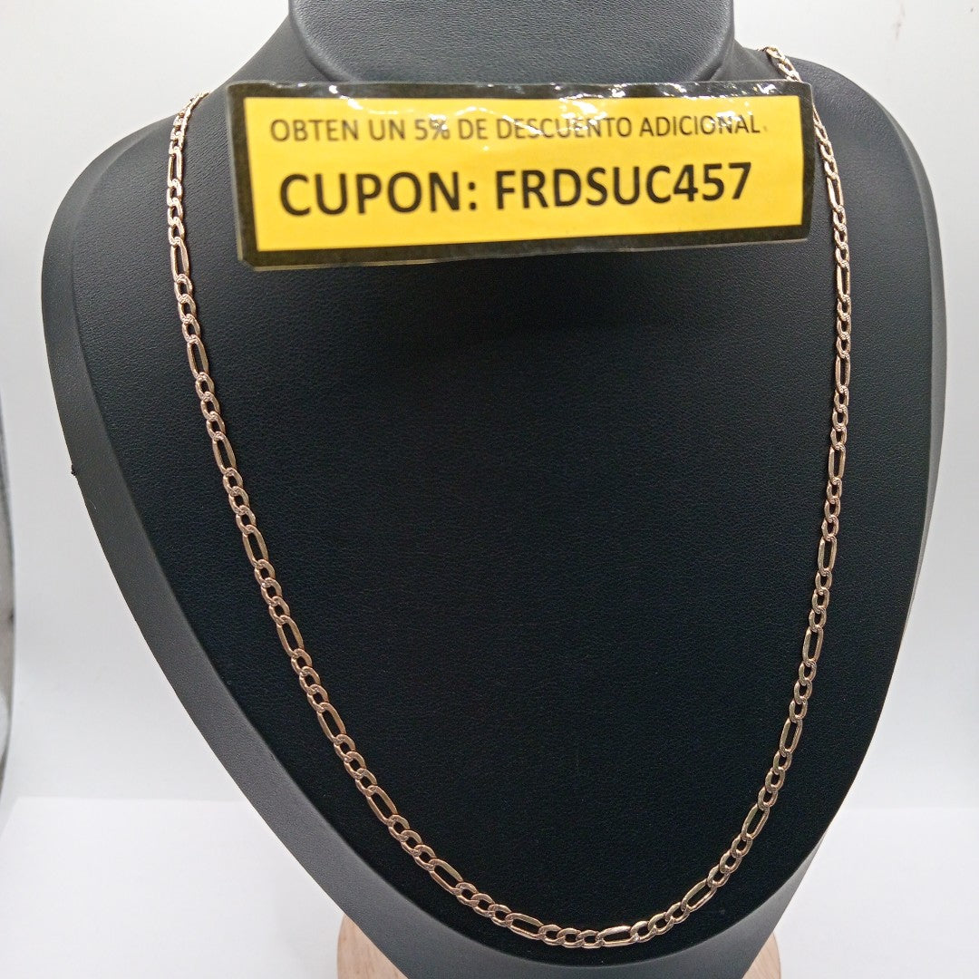 CADENA ORO,RODIADO 14 K 5,20 GRMS (SEMINUEVO)