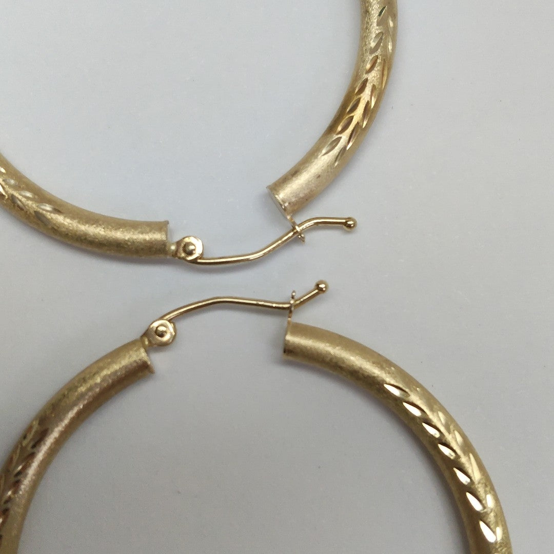 ARRACADAS PAR ORO 14 K 2.5 GRMS (SEMINUEVO)