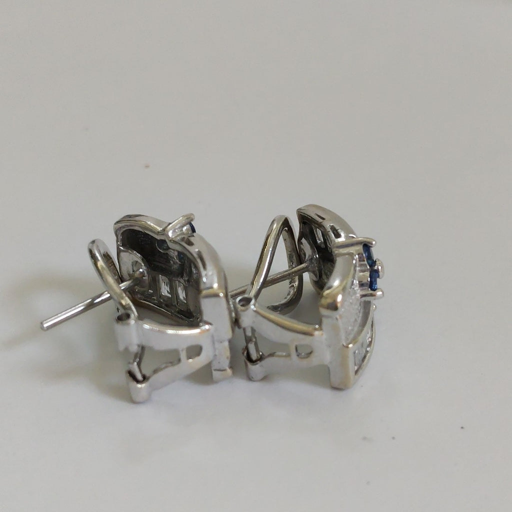 ARETES PAR ORO, ORO BLANCO 14 K 6.7 GRMS (SEMINUEVO)