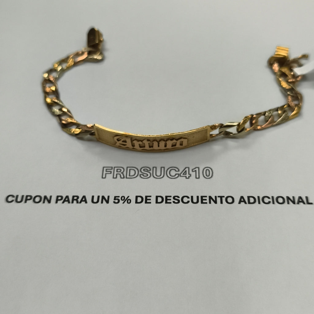 ESCLAVA ORO COMBINADO 10 K 22,00 GRMS (SEMINUEVO)