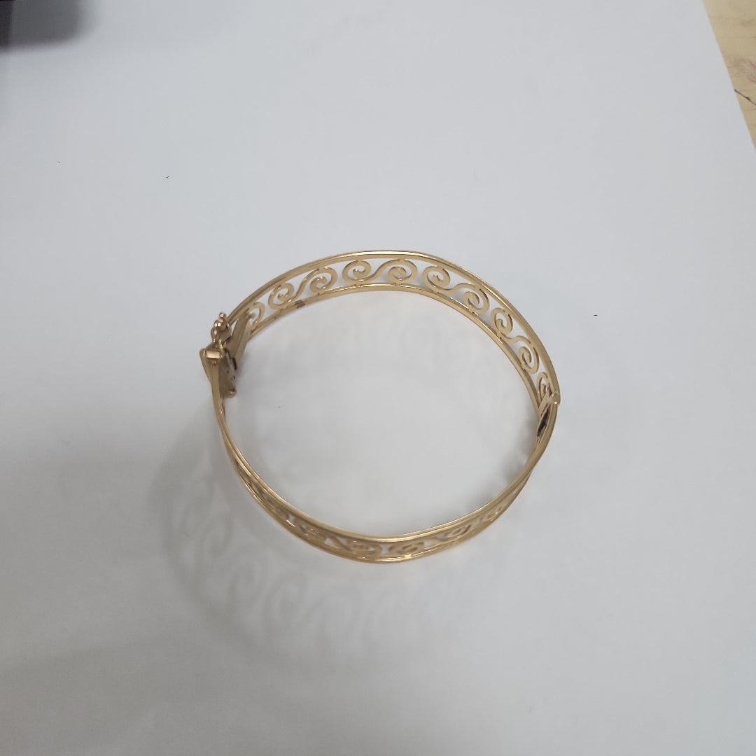 PULSERA RIGIDA ORO 14 K 17.3 GRMS (SEMINUEVO)