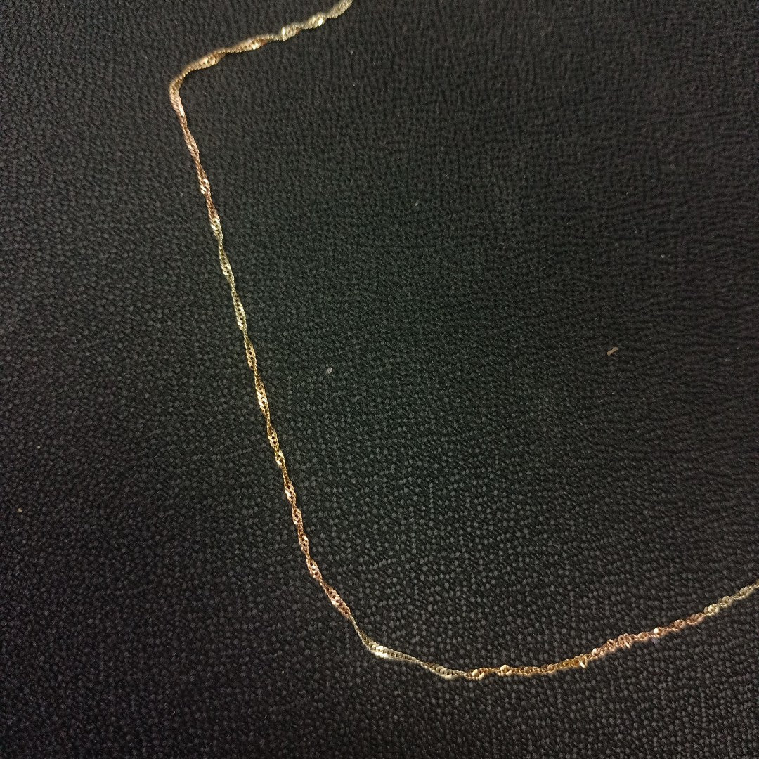 CADENA ORO COMBINADO 10 K 1,60 GRMS (SEMINUEVO)