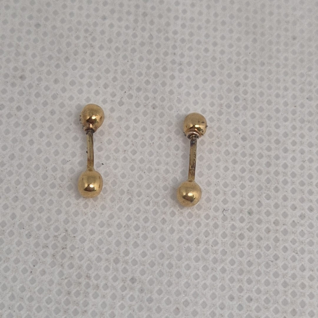 BROQUELES PAR ORO 14 K 0,30 GRMS (SEMINUEVO)