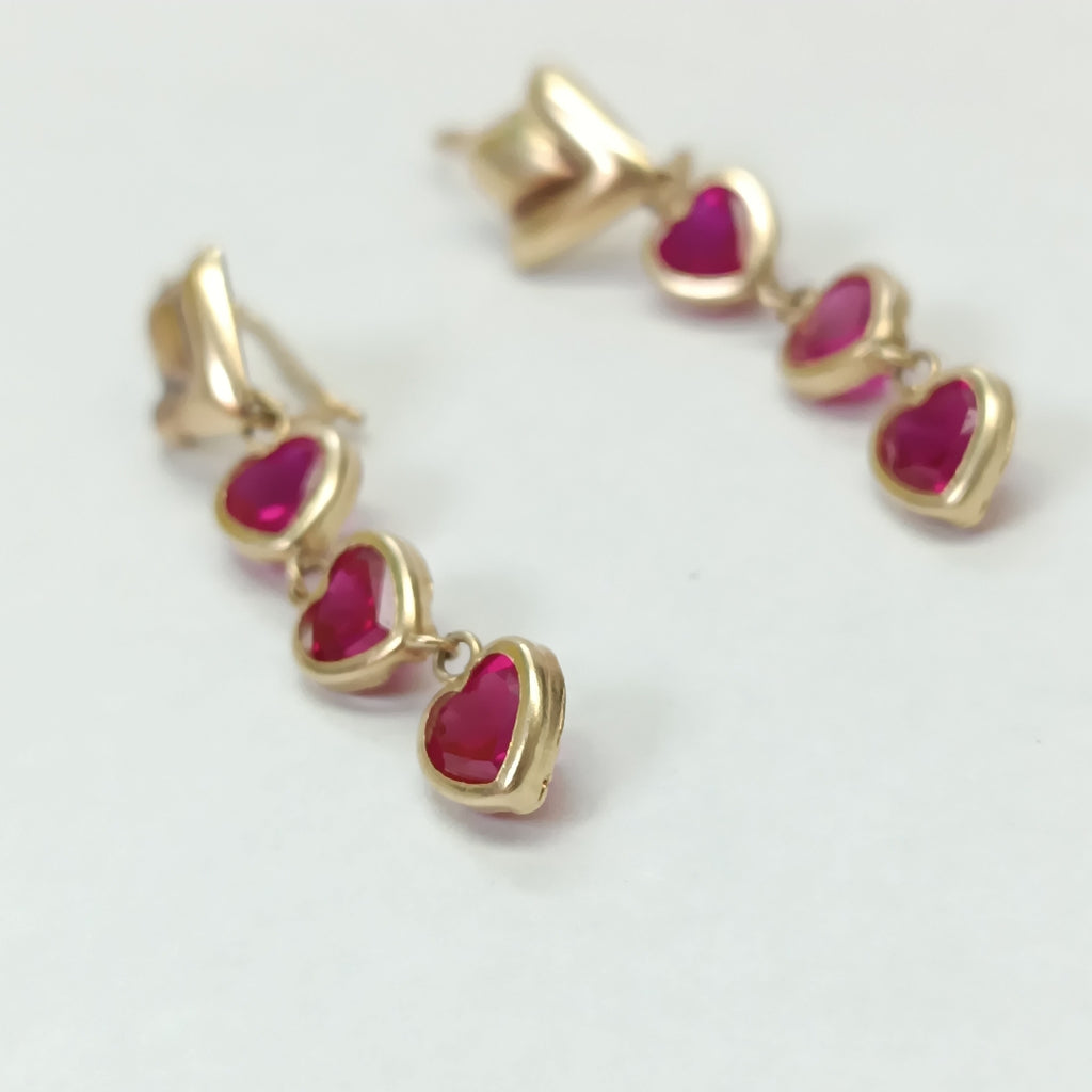 ARETES PAR ORO 14 K 2.9 GRMS (SEMINUEVO)