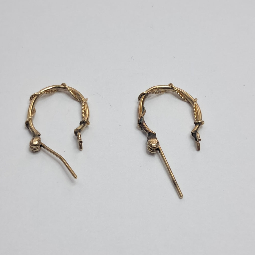 ARRACADAS PAR ORO 14 K 0,80 GRMS (SEMINUEVO)