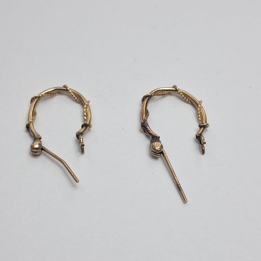 ARRACADAS PAR ORO 14 K 0,80 GRMS (SEMINUEVO)