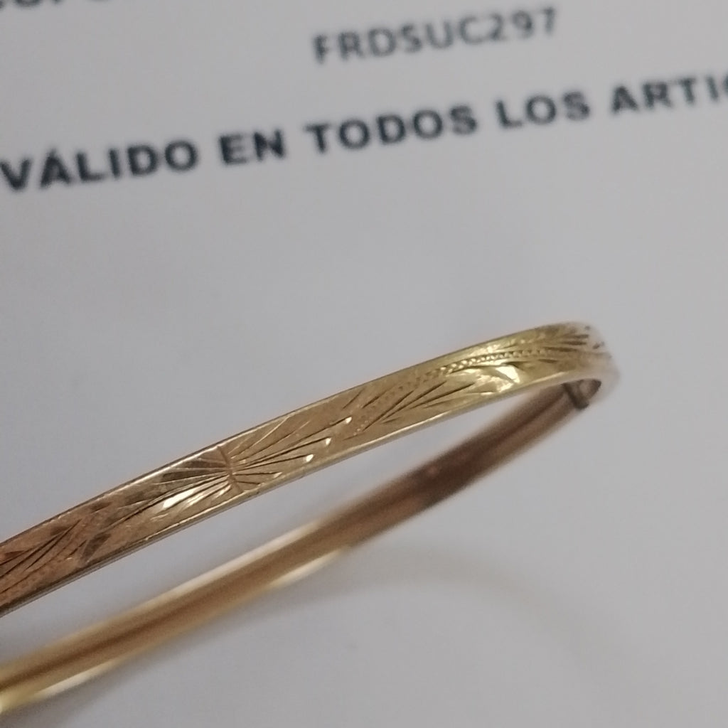 PULSERA RIGIDA ORO 10 K 6 GRMS (SEMINUEVO)