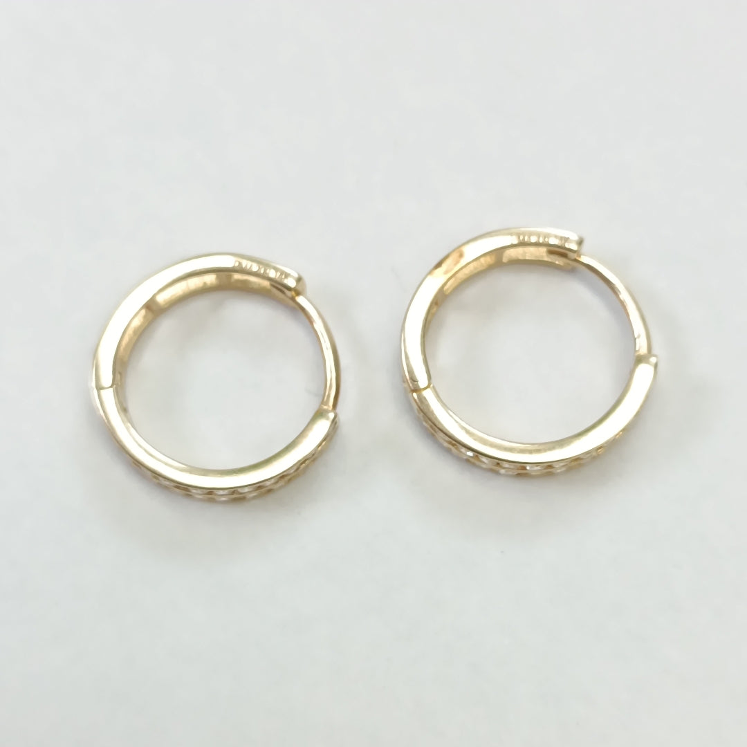 ARRACADAS PAR ORO 14 K 1.7 GRMS (SEMINUEVO)