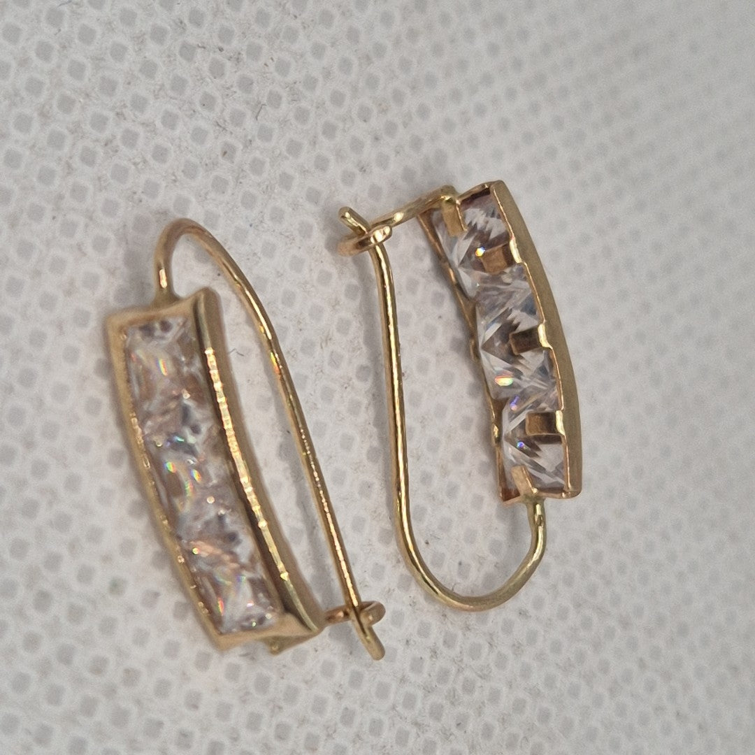 ARETES PAR ORO 10 K 1,30 GRMS (SEMINUEVO)