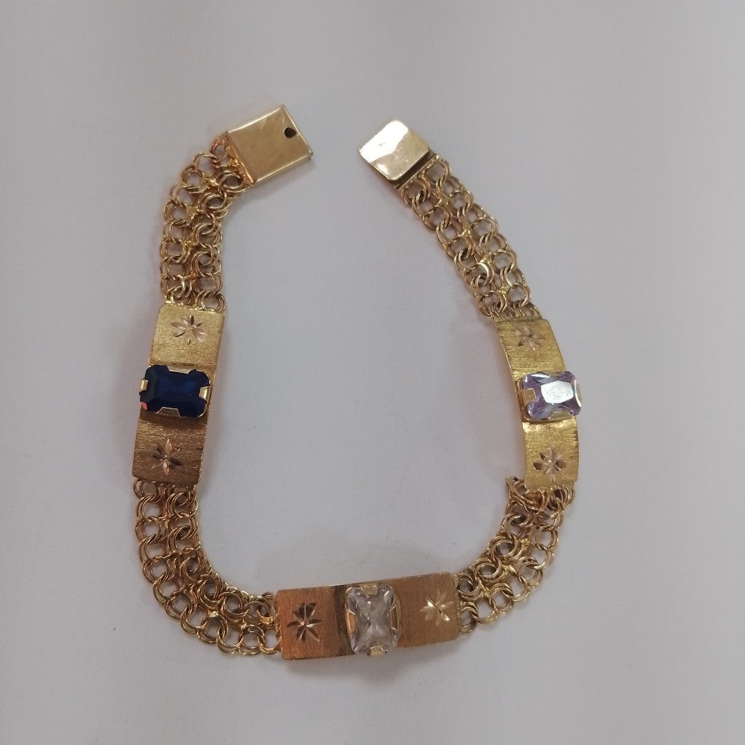 ESCLAVA, PULSERA ORO 10 K 7.5 GRMS (SEMINUEVO)