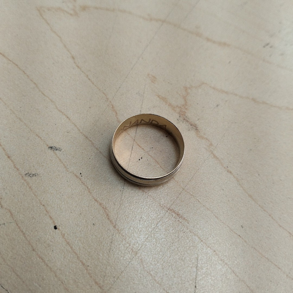 ARGOLLA ORO COMBINADO 14 K 2.7 GRMS (SEMINUEVO)