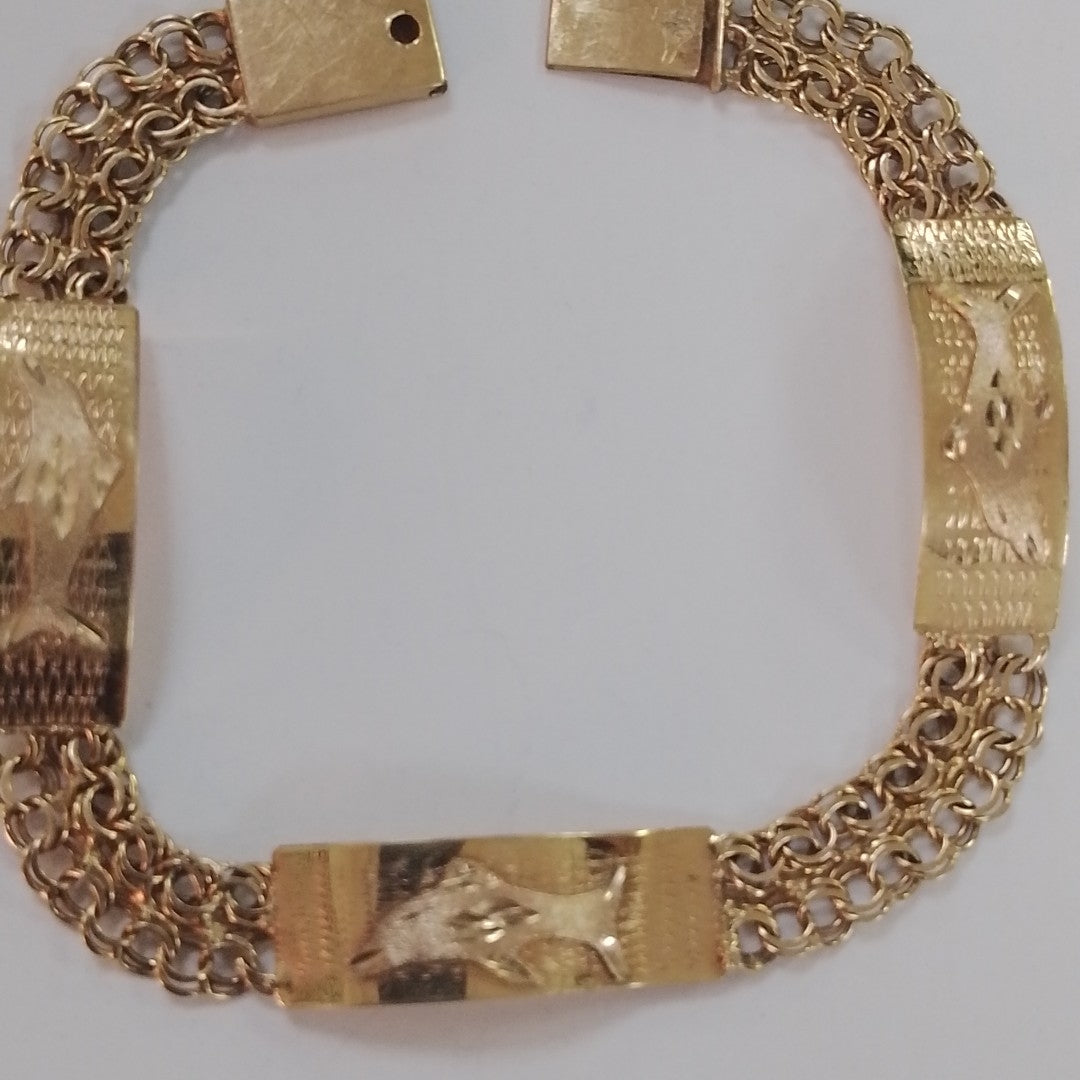 ESCLAVA, PULSERA ORO 10 K 6.7 GRMS (SEMINUEVO)