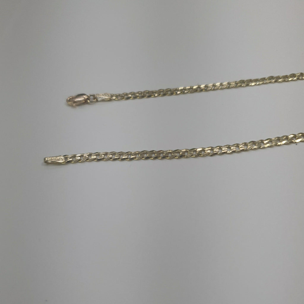 CADENAS TEJIDO BARBADA ORO 10K 60 CM 8.9 GR (NUEVO)