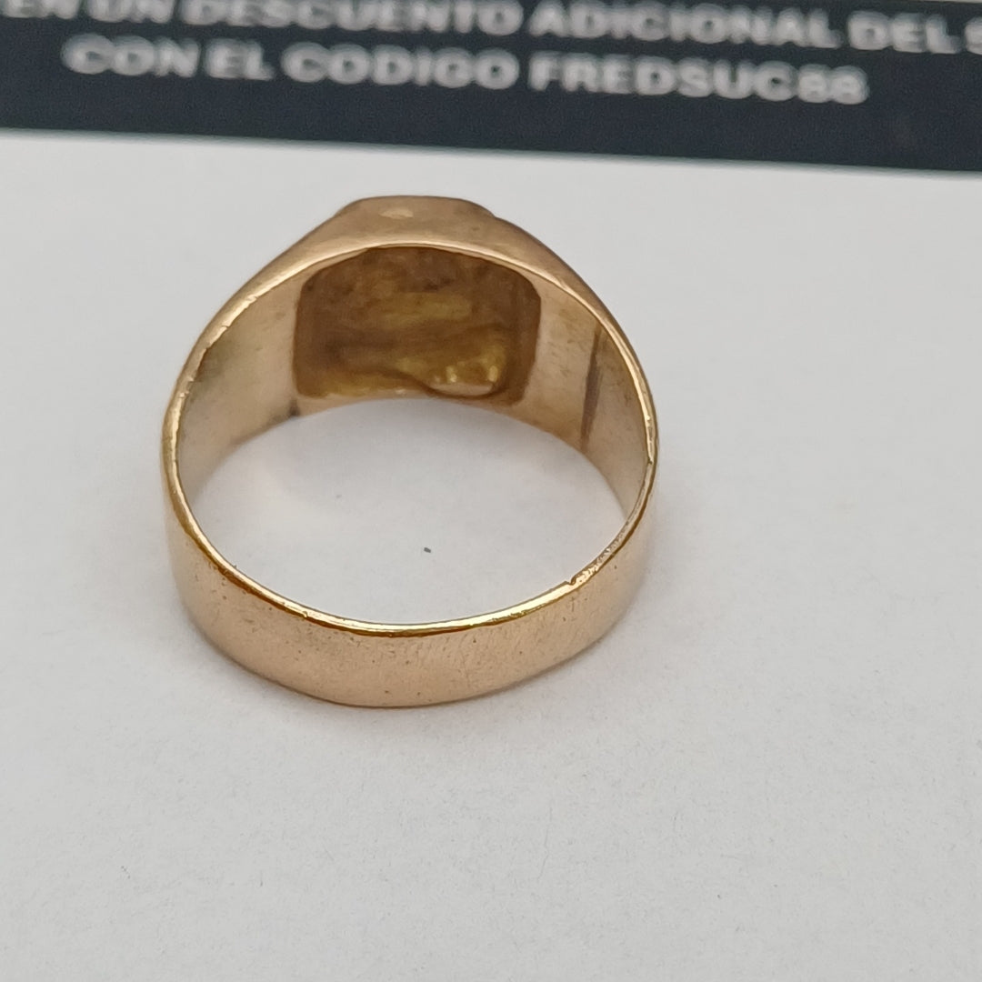 ANILLO DE GRADUACIÓN ORO 10 K 4.8 GRMS (SEMINUEVO)