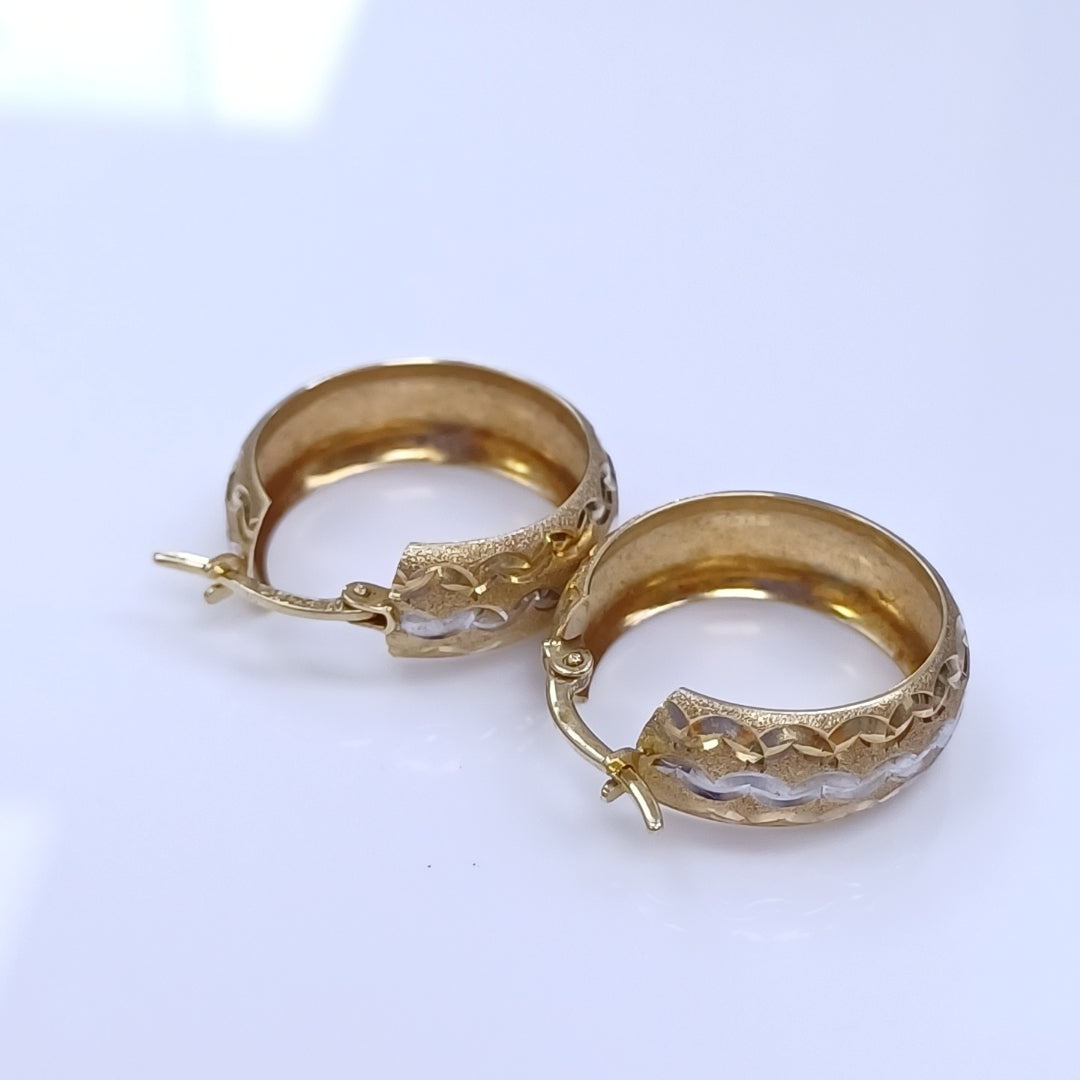 ARRACADAS PAR ORO 14 K 3.6 GRMS (SEMINUEVO)