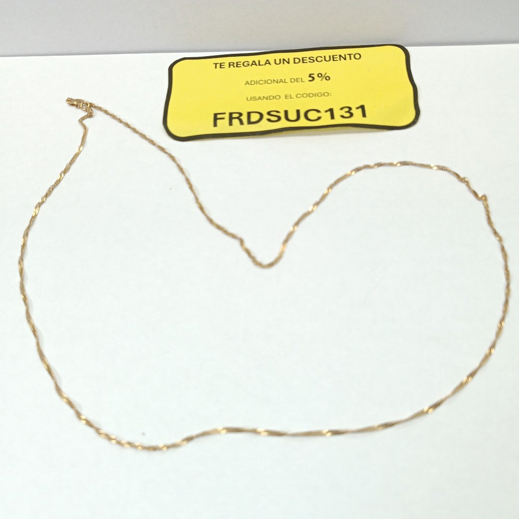CADENA ORO 14 K 3,20 GRMS (SEMINUEVO)