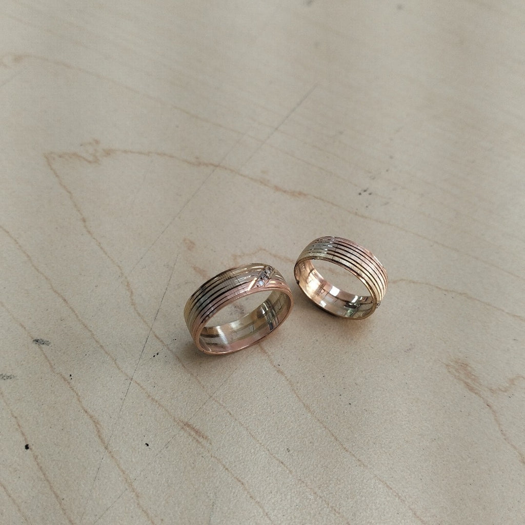 ARGOLLA ORO COMBINADO 14 K 6.1 GRMS (SEMINUEVO)