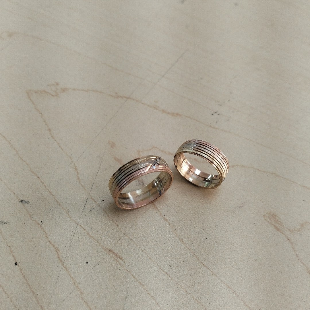 ARGOLLA ORO COMBINADO 14 K 6.1 GRMS (SEMINUEVO)