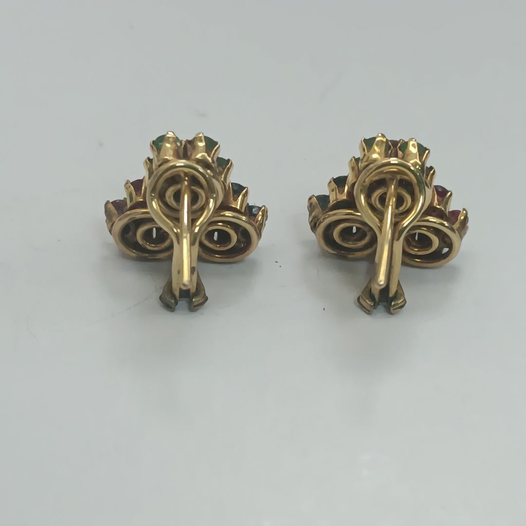 ARRACADAS PAR ORO 14 K 8.2 GRMS (SEMINUEVO)