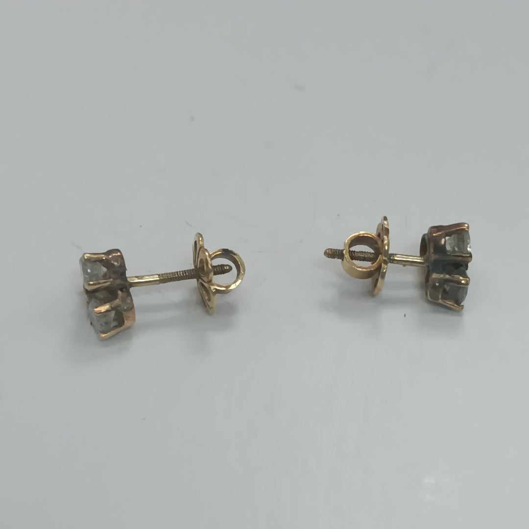 ARETES PAR ORO 14 K 2 GRMS (SEMINUEVO)