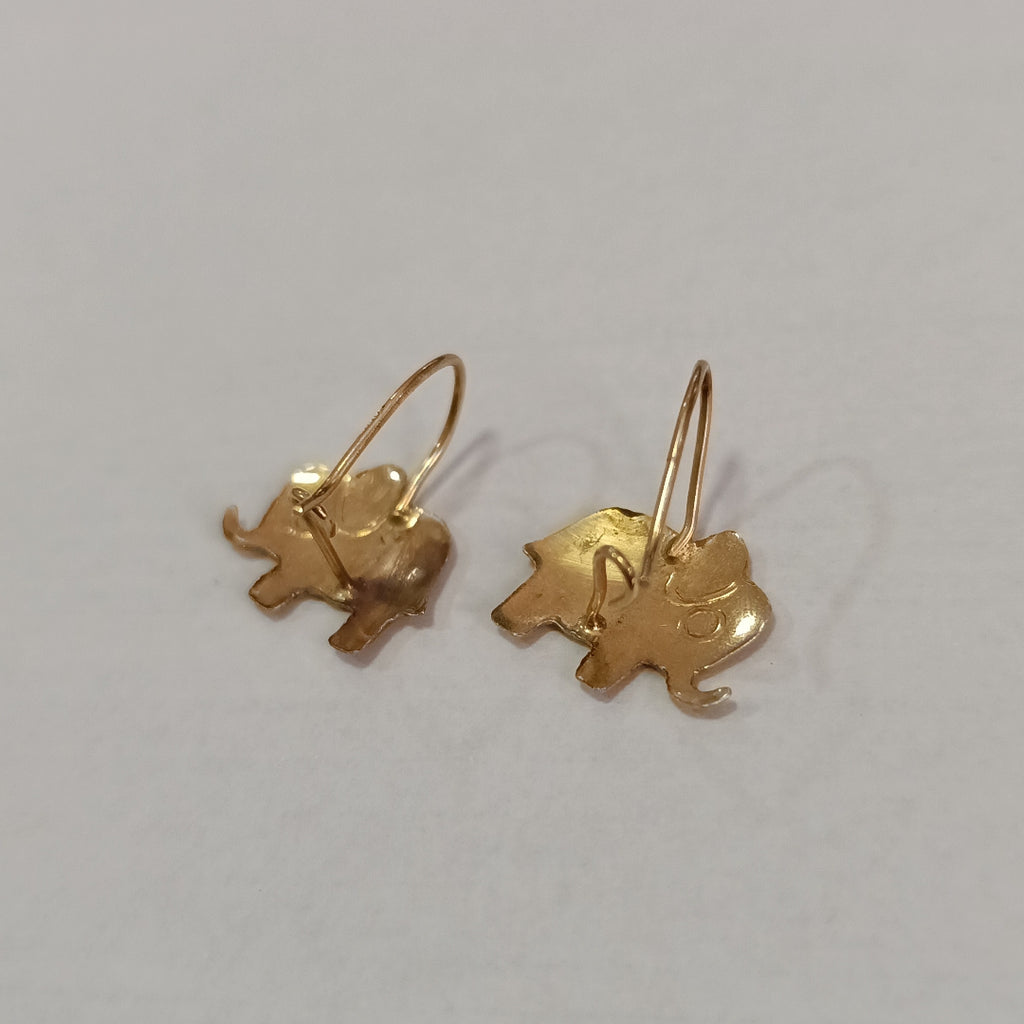 ARRACADAS PAR ORO 14 K 1.5 GRMS (SEMINUEVO)