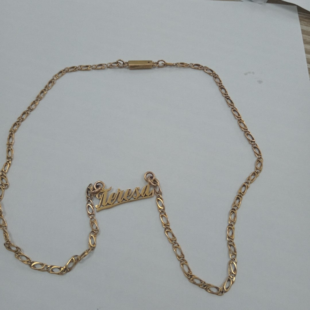 CADENA, DIJE ORO 10 K 11.8 GRMS (SEMINUEVO)