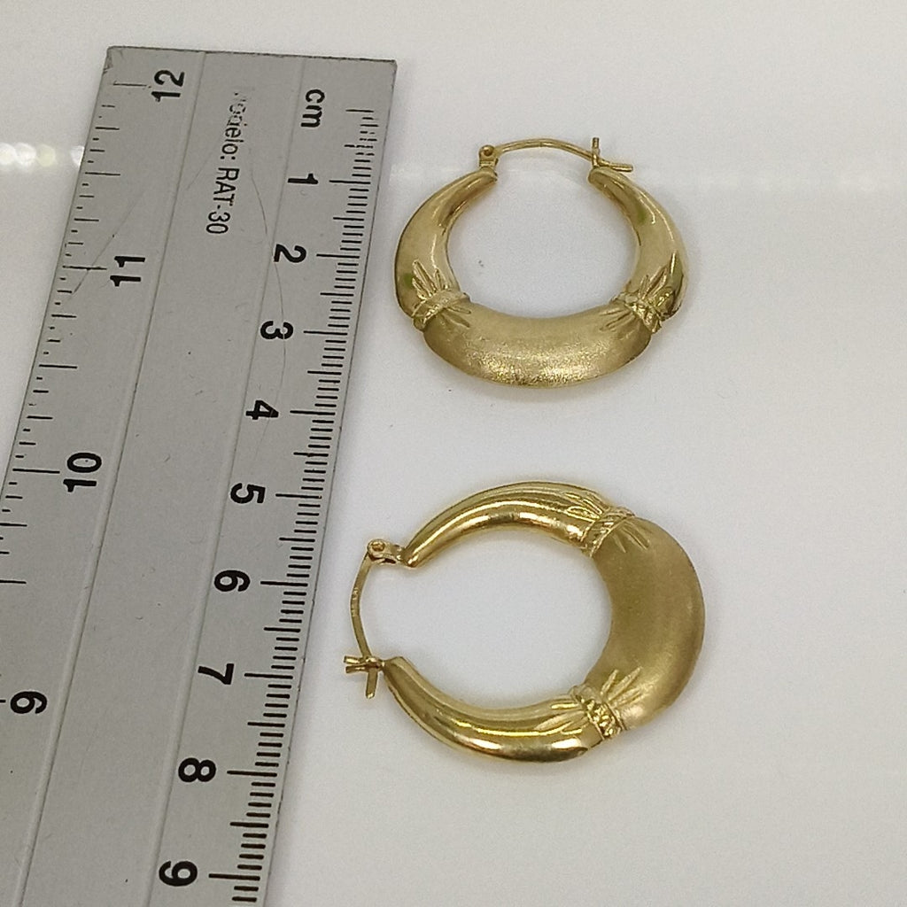 ARRACADAS PAR ORO 14 K 3,80 GRMS (SEMINUEVO)