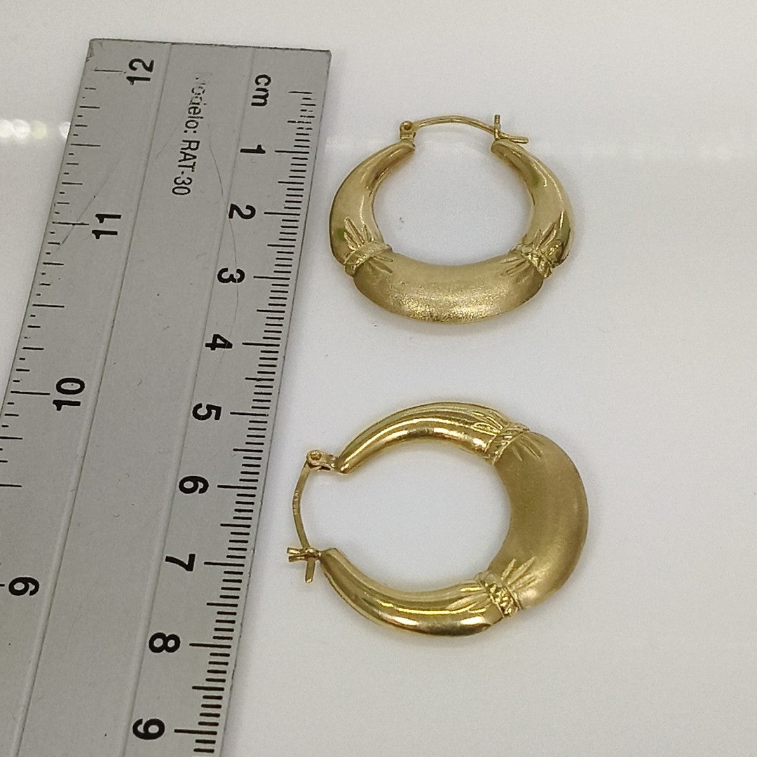 ARRACADAS PAR ORO 14 K 3,80 GRMS (SEMINUEVO)