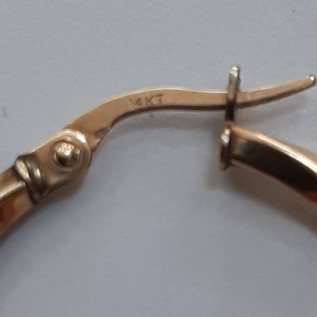 ARRACADAS PAR ORO 14 K 1.3 GRMS (SEMINUEVO)