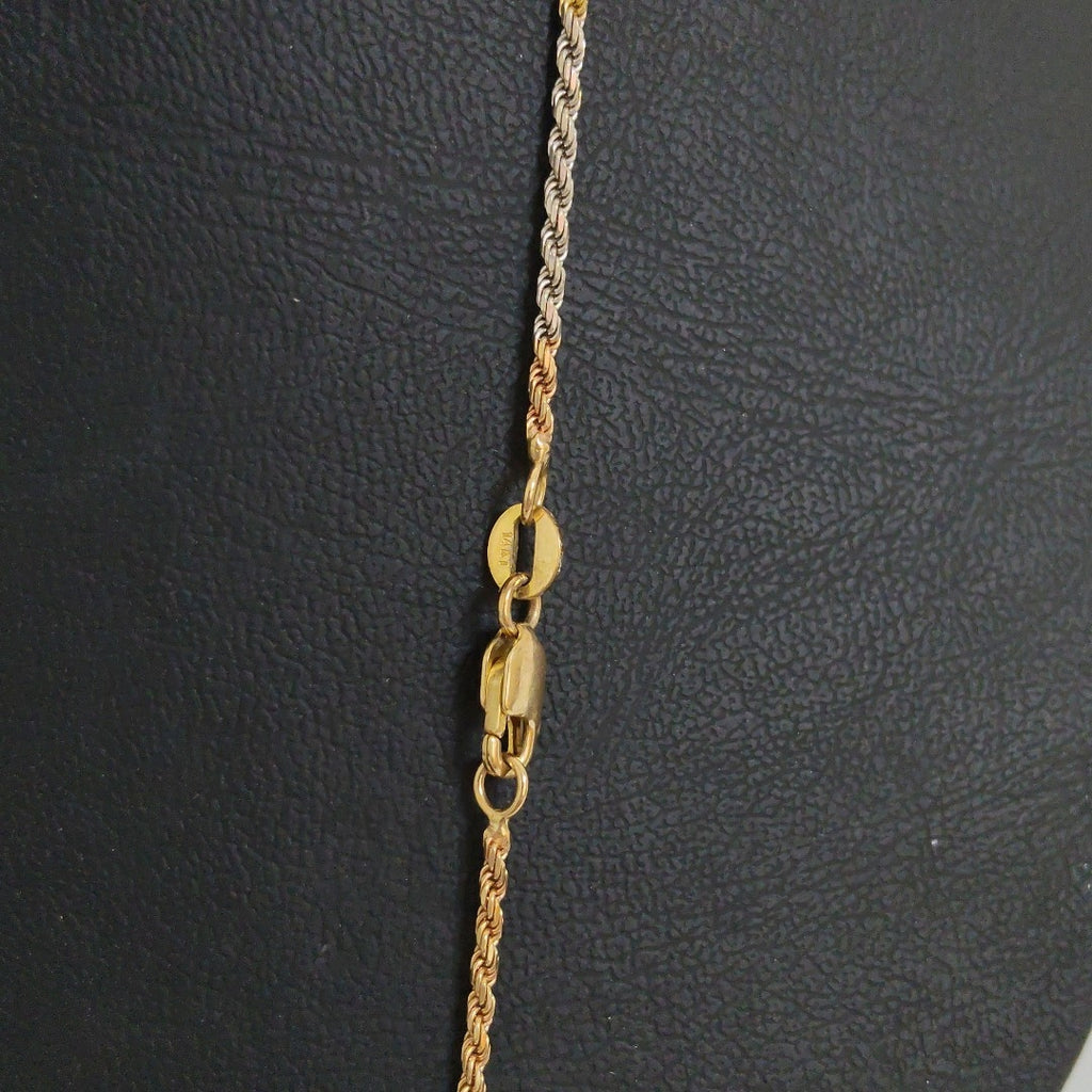 CADENA ORO, ORO COMBINADO 14 K 5 GRMS (SEMINUEVO)