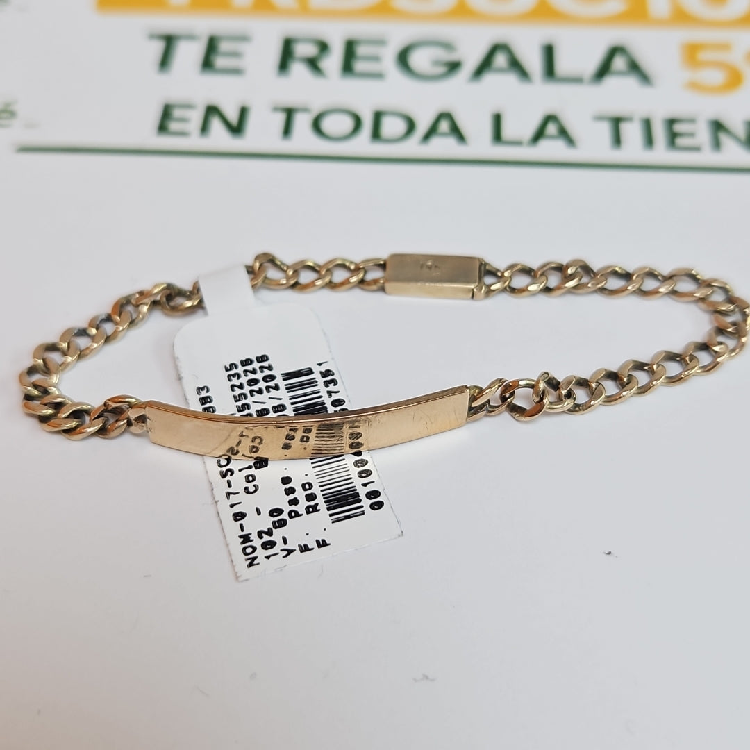 ESCLAVA ORO 14 K 6.2 GRMS (SEMINUEVO)