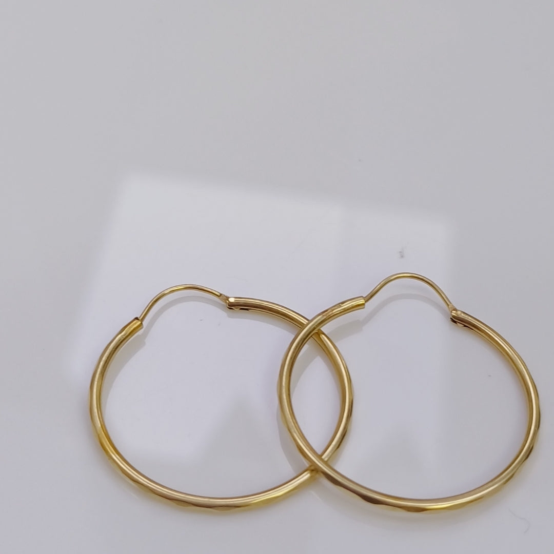 ARRACADAS PAR ORO 14 K 1.8 GRMS (SEMINUEVO)