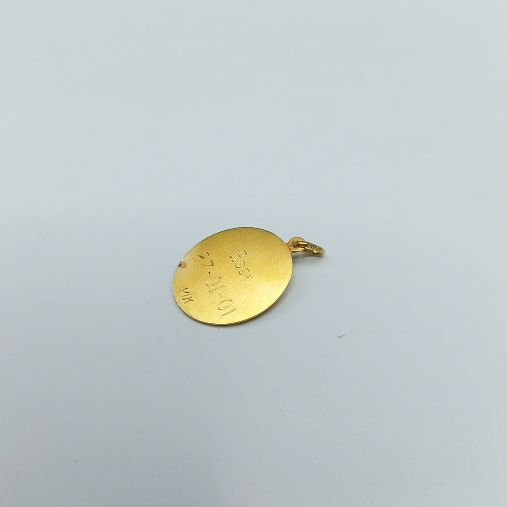 MEDALLA RELIGIOSA ORO 14 K 2.2 GRMS (SEMINUEVO)