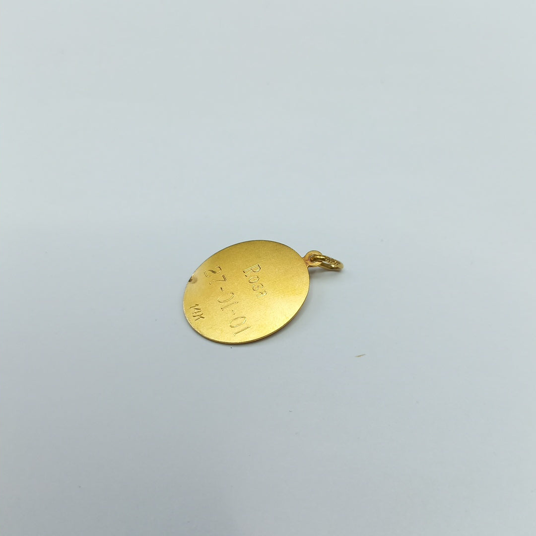 MEDALLA RELIGIOSA ORO 14 K 2.2 GRMS (SEMINUEVO)