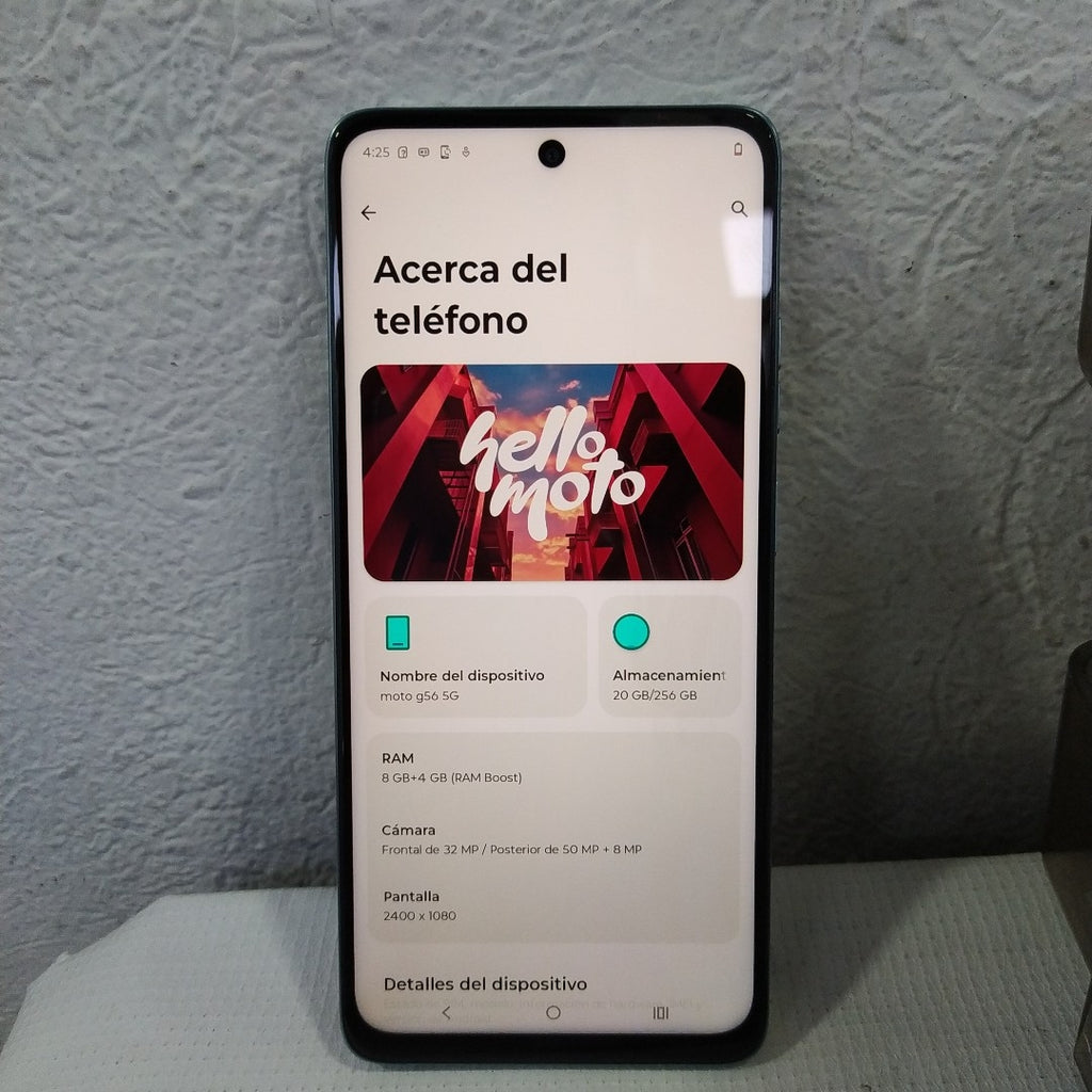 CELULAR MOTOROLA MOTO G56 5G XT2529-1(2025) 256 GB 8 GB RAM (SEMINUEVO)