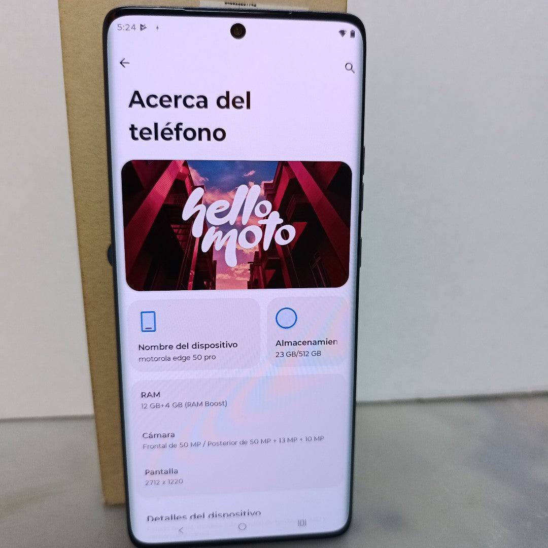 CELULAR MOTOROLA EDGE 50 PRO XT2403-2 (2024) 512 GB 12 GB RAM (SEMINUEVO)