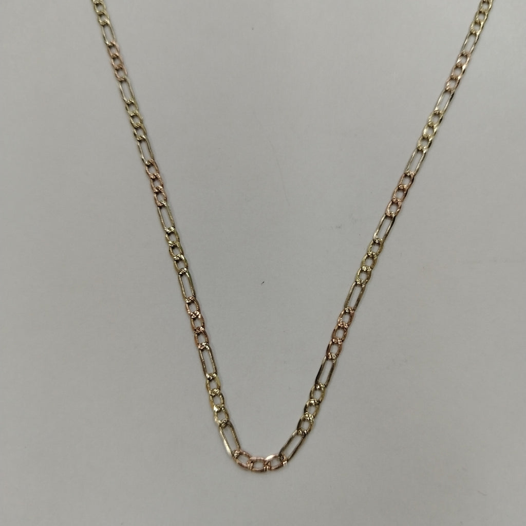 CADENA ORO, ORO COMBINADO 10 K 3.3 GRMS (SEMINUEVO)
