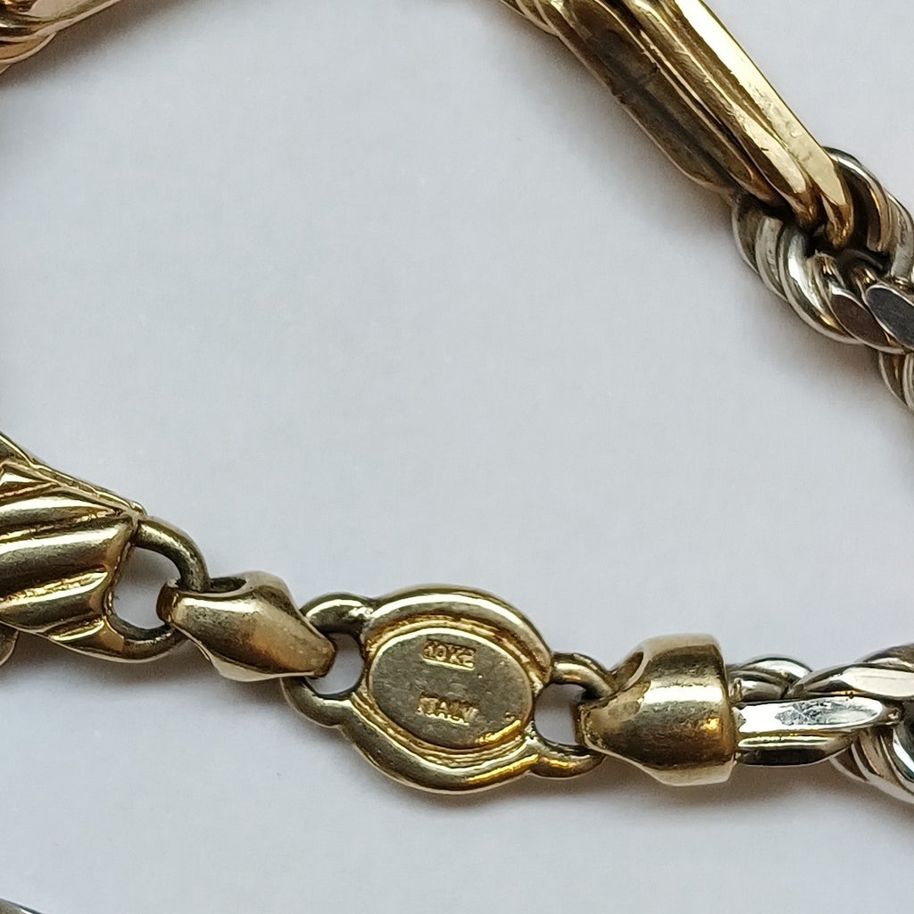 CADENA ORO COMBINADO 10 K 46.8 GRMS (SEMINUEVO)
