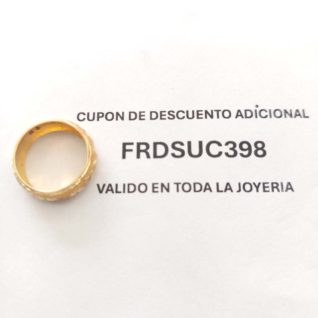 ARGOLLA ORO 14 K 2.7 GRMS (SEMINUEVO)