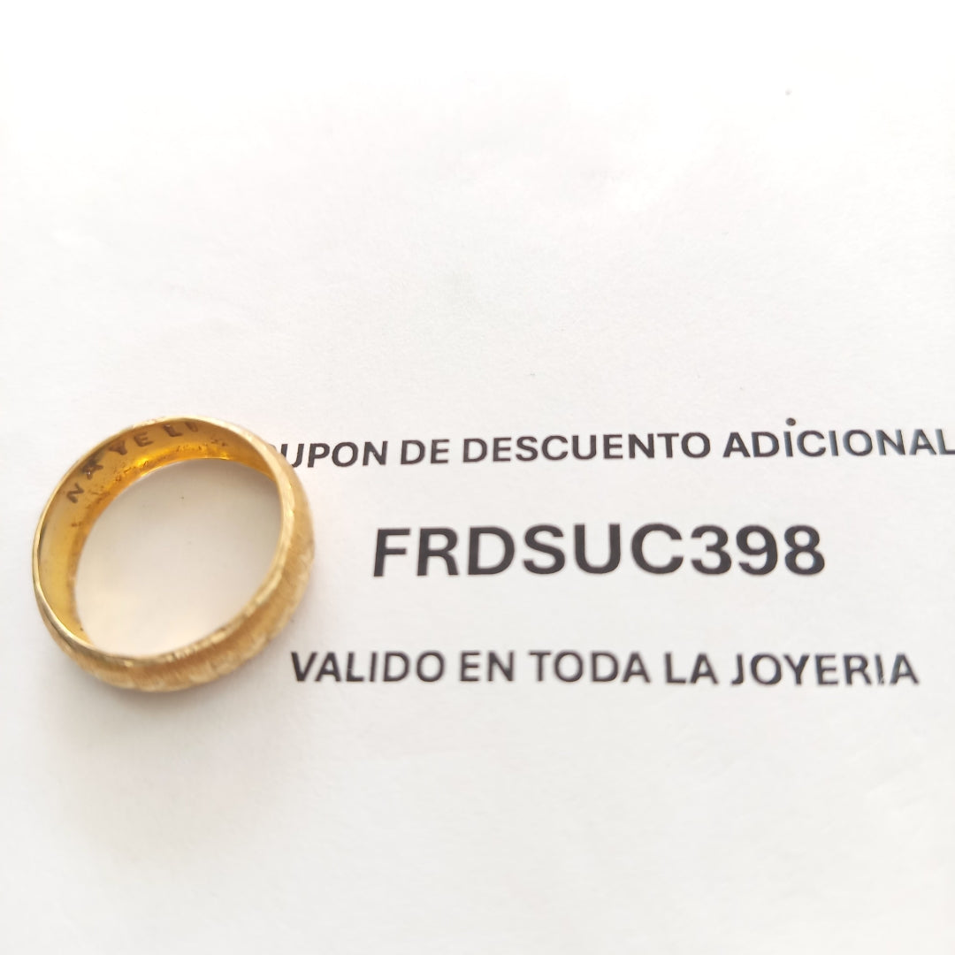 ARGOLLA ORO 14 K 2.6 GRMS (SEMINUEVO)