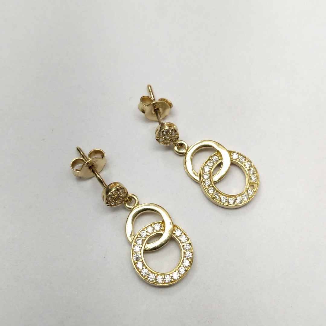 BROQUELES PAR ORO 14 K 2.5 GRMS (SEMINUEVO)