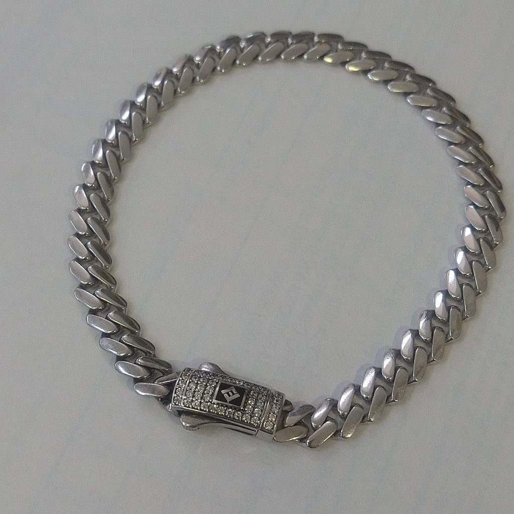 PULSERA ORO BLANCO 14 K 10.3 GRMS (SEMINUEVO)