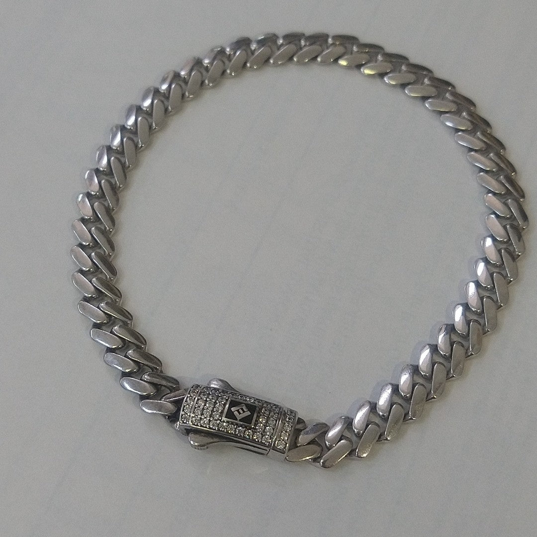 PULSERA ORO BLANCO 14 K 10.3 GRMS (SEMINUEVO)