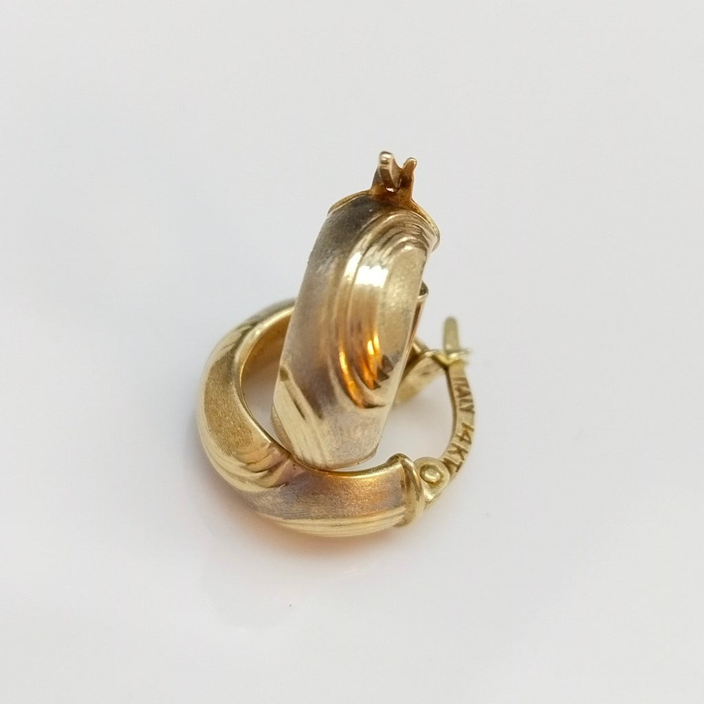 ARRACADAS PAR ORO 14 K 2,10 GRMS (SEMINUEVO)