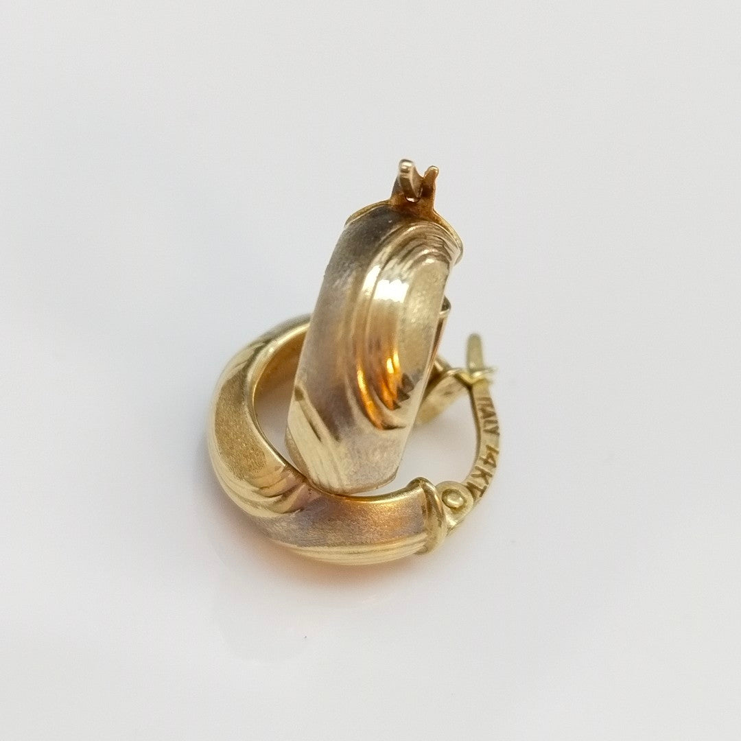 ARRACADAS PAR ORO 14 K 2,10 GRMS (SEMINUEVO)